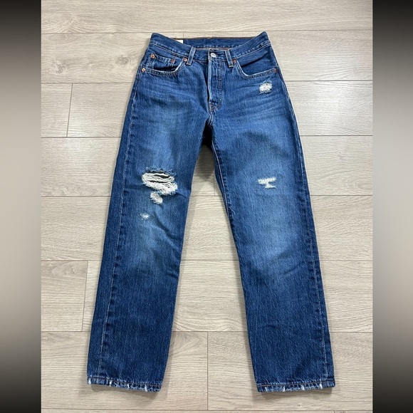 Levi's® Premium 501 Original Cropped Jeans - Picture 2 of 15